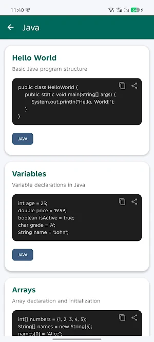 DevVault: Code Reference Vault Screenshot 2