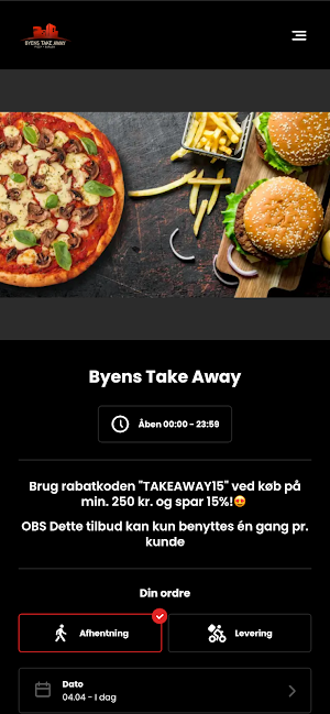 Byens Take Away - Middelfart Screenshot 0