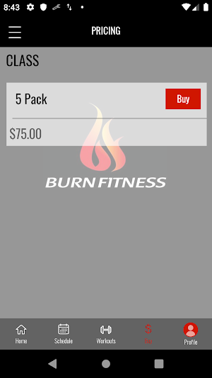Burn Fitness Health Club Screenshot 3