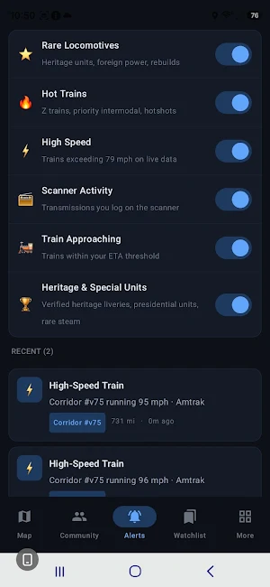 Railfan Copilot Screenshot 1