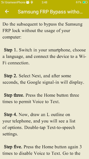 FRP Unlock Samsung Guide Screenshot 1