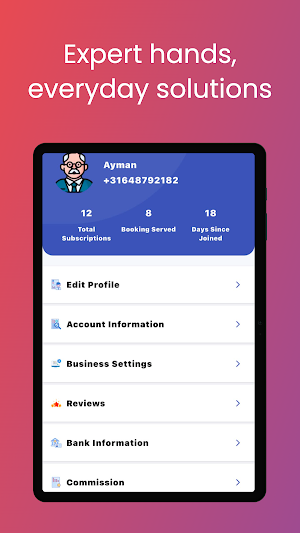 Khdmati Provider Screenshot 1