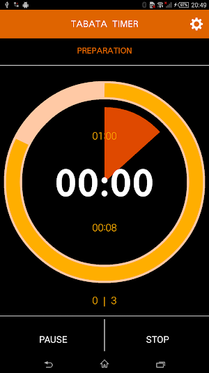 Interval timer with music Screenshot 1