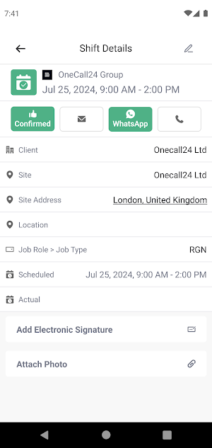 OneCall24 Group Screenshot 3