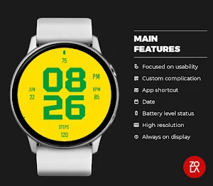 Green Yellow Kit Watch Face Screenshot 1