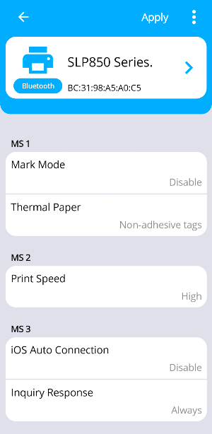 SLP800 Series Utility Screenshot 3
