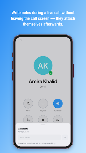 Contacto: Phone & Call Notes Screenshot 3