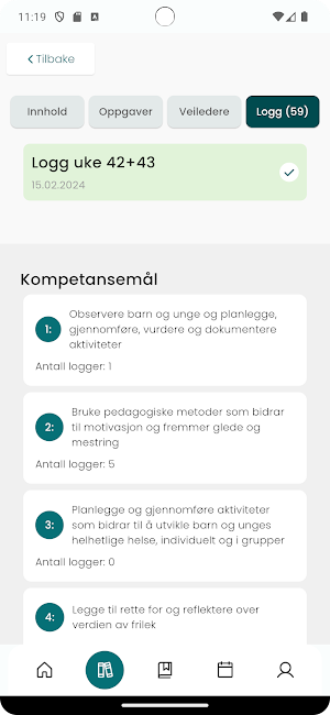 Kompetanseboka Screenshot 2