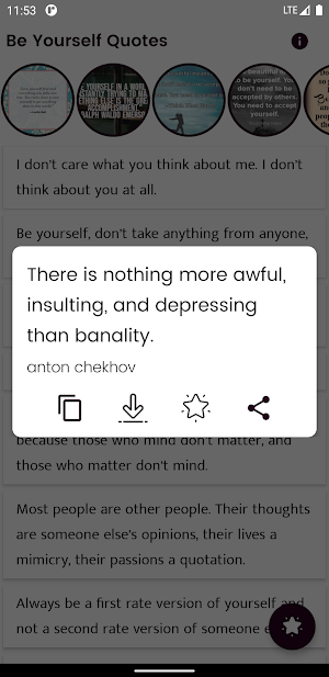 Be Yourself Quotes and Sayings Screenshot 2