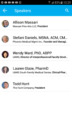 Annual Clinical Professionals Conference Screenshot 3