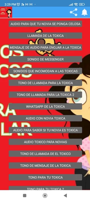 Tonos toxicos para celular Screenshot 1