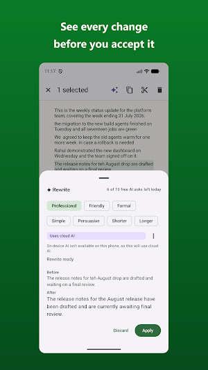 Document AI: Word DOCX Editor Screenshot 3