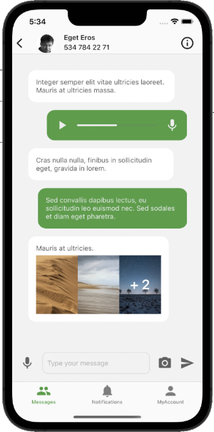 Zeymur Messaging Template XF Screenshot 2