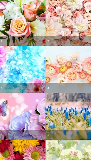 Pastel Floral Wallpaper Screenshot 1