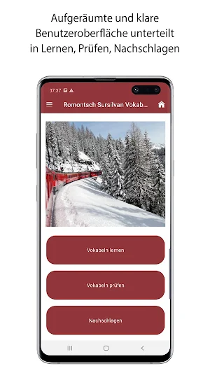 Vokabeltrainer Romontsch Sursilvan Screenshot 0