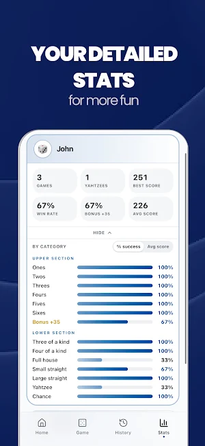 Yahtzee Scorecard Yatzy Scores Screenshot 3