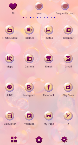 Fluffy Bubbles Theme +HOME Screenshot 2