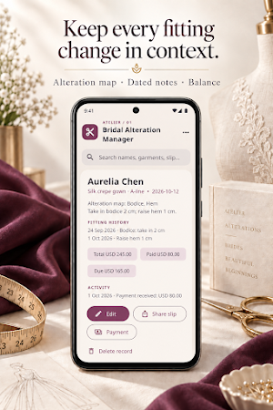 Bridal Alteration Manager Screenshot 2