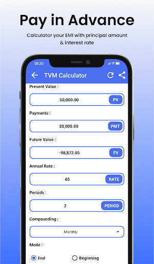 LoanTrue - EMI Loan Calculator Screenshot 1