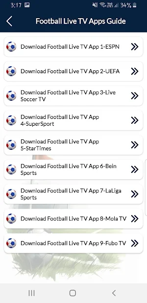 Live Football TV HD Streaming Screenshot 2