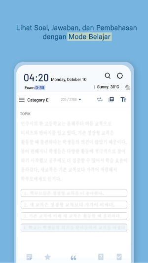 ExaBit TOPIK (Bahasa Korea) Screenshot 3