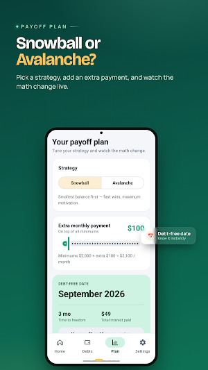 Debt Snowball Payoff Planner Screenshot 3