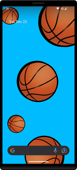 Basketballs Live Wallpaper Screenshot 1