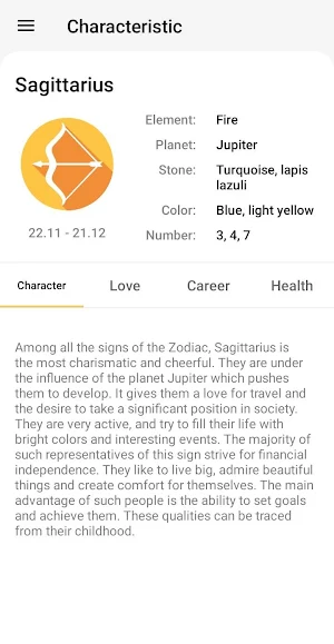 Sagittarius Horoscope Screenshot 3