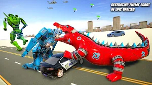Crocodile Robot Transform Robot Transforming Games Screenshot 0