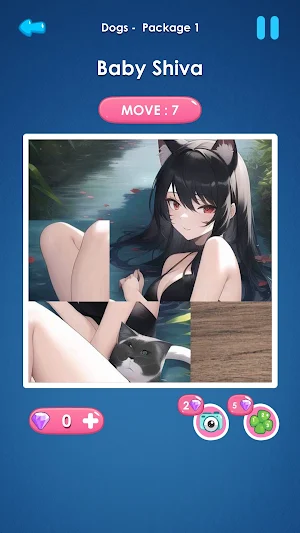 Sexy slide girls: piece puzzle Screenshot 2