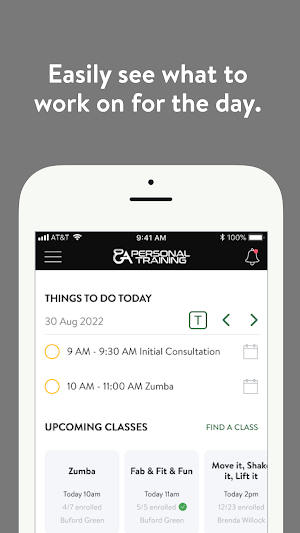 GA Personal Training Screenshot 1