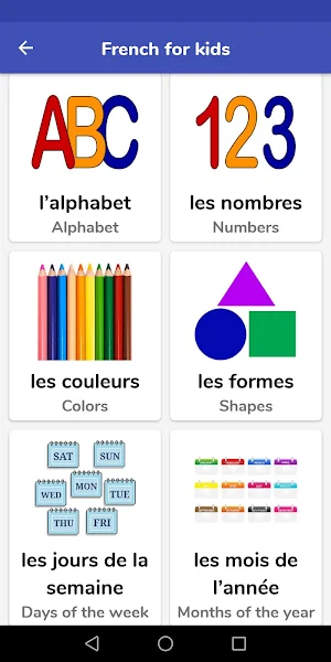 French For Kids - Learn And Play Screenshot 0