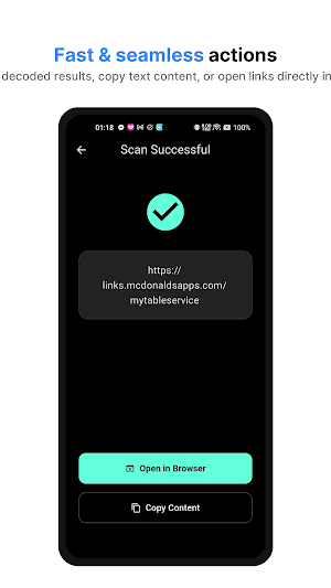 QR Scanner - Clean & Fast Screenshot 2