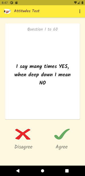 Attitude Test Screenshot 1