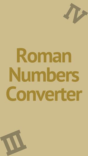 Roman Numbers Converter Screenshot 1
