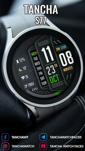 Tancha S77 Digital Watch Face Screenshot 3