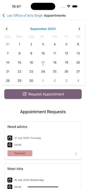 Isha Singh Law Firm Screenshot 2