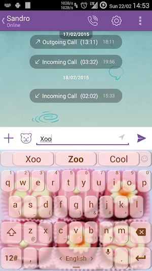 Keyboard Theme Birthday Cakes Screenshot 2