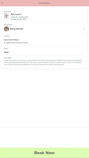 Auria Aerial Fitness Screenshot 3