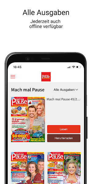 Mach mal Pause ePaper — Rätsel, Gewinne und News Screenshot 1