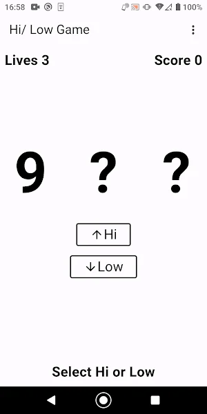 Hi-Low Screenshot 0