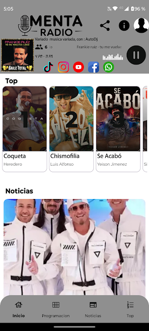 Menta Radio Screenshot 2