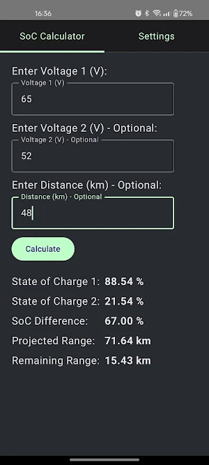 Battery State Of Charge App Screenshot 3