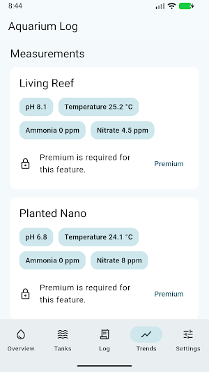 Aquarium Log Screenshot 3
