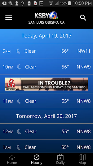 KSBY Microclimate Weather Screenshot 1