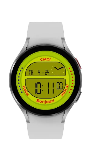 Yellow Oval Watch Face Screenshot 2