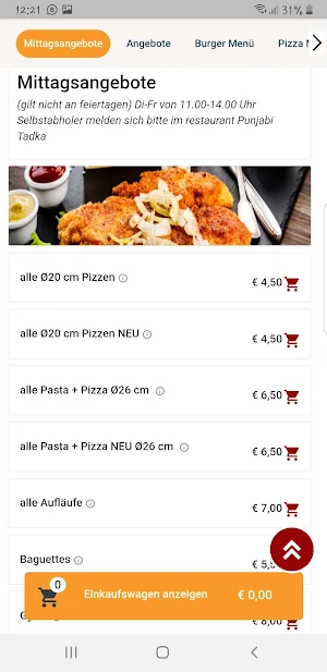 Milano Pizza Stralsund Screenshot 3