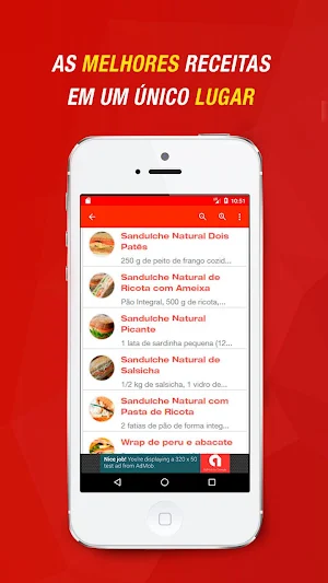 Receitas de Sanduíche Natural Screenshot 3