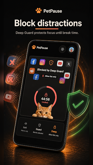 PetPause: Study Timer & Focus Screenshot 2