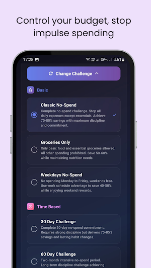 No Spend Challenge Screenshot 2